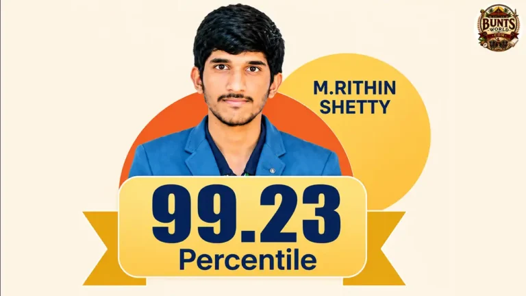 Kundapuras boy Advanced Achievement Rithin Shetty secures 1005th rank in the country in JEE exam